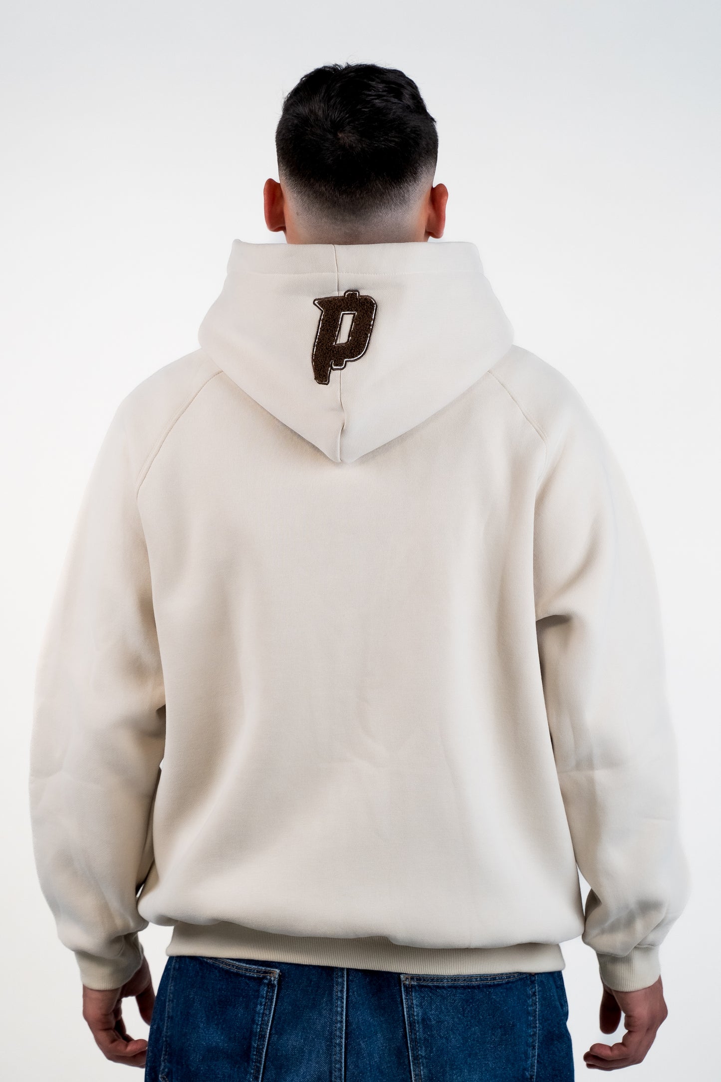 Zip-Hoodie Beige/Braun