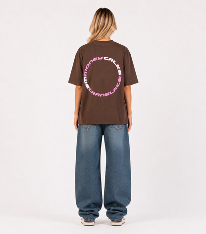 MTWT T-Shirt Braun/Pink