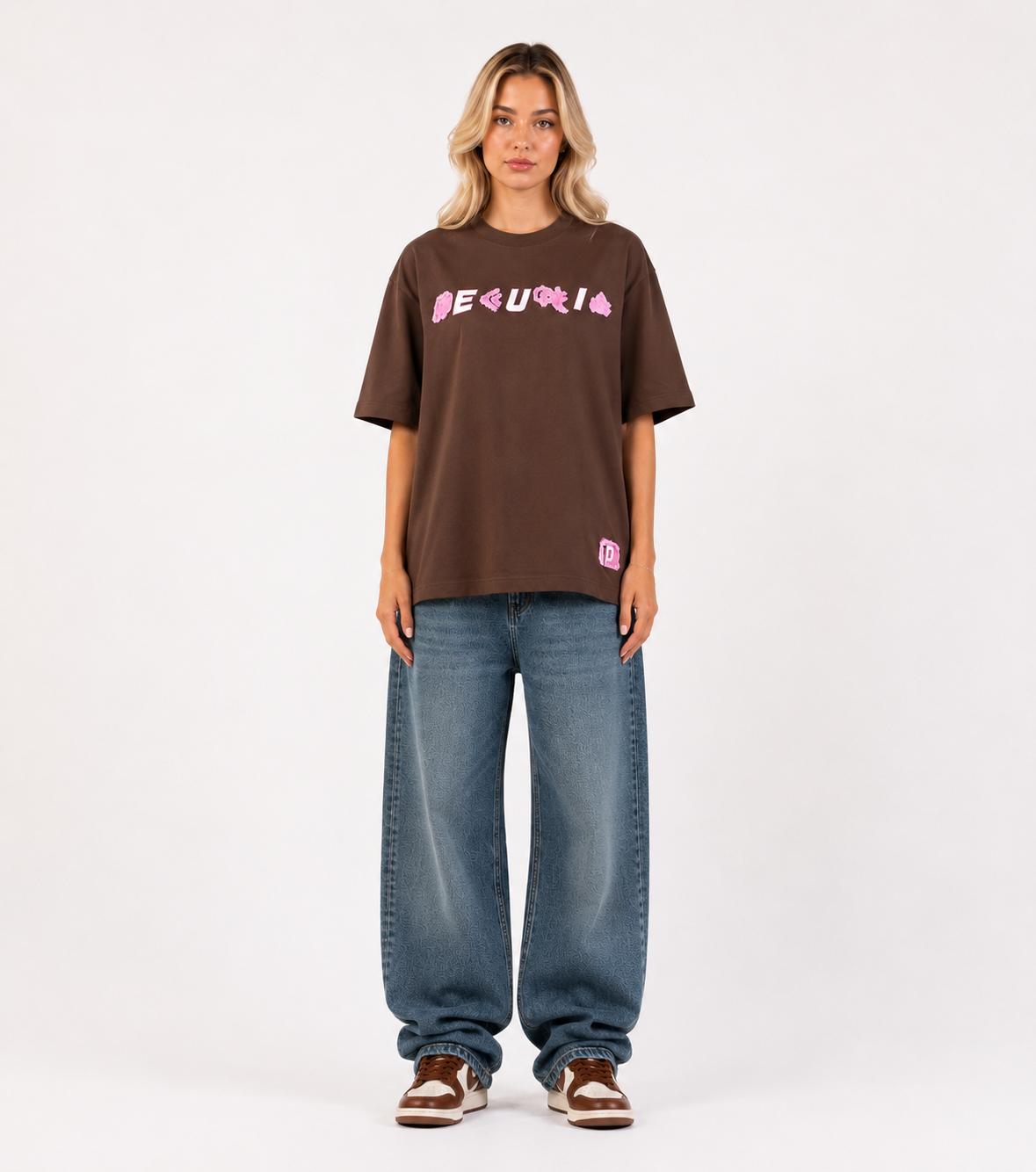 MTWT T-Shirt Braun/Pink