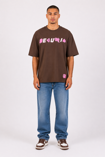 MTWT T-Shirt Braun/Pink